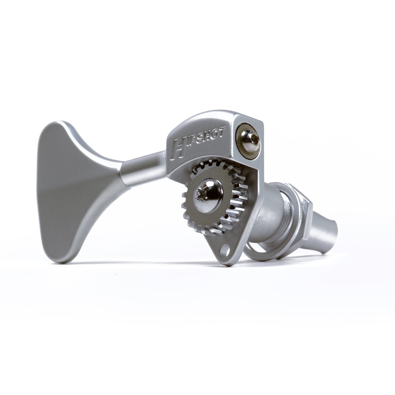 hipshot-ultralite-lic-tuner-hb6y-3-8-satin-chrome-4-inline-lefty-treble-set Hipshot Ultralite LIC Tuner HB6Y 3/8 Satin Chrome - 4 Inline Lefty/Treble Set
