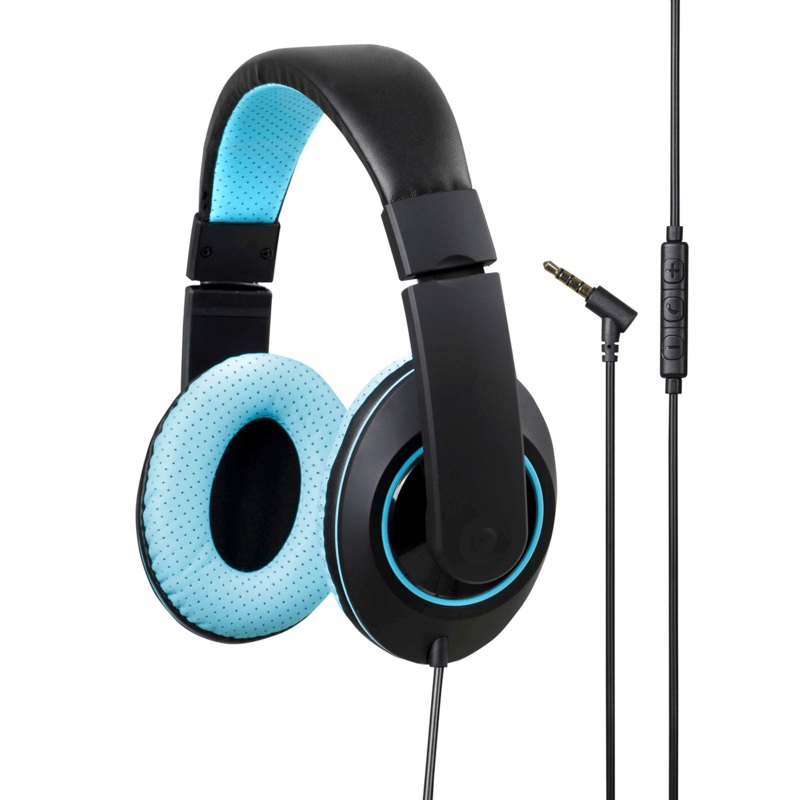 kensington-headphones-with-inline-mic-and-volume-control-blue Kensington Headphones with Inline Mic And Volume Control Blue