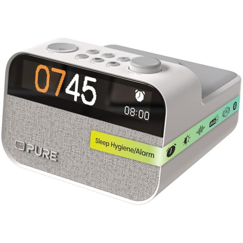pure-moment-charge-clock-radio-and-sleep-companion-grey Pure Moment Charge Clock Radio and Sleep Companion - Grey
