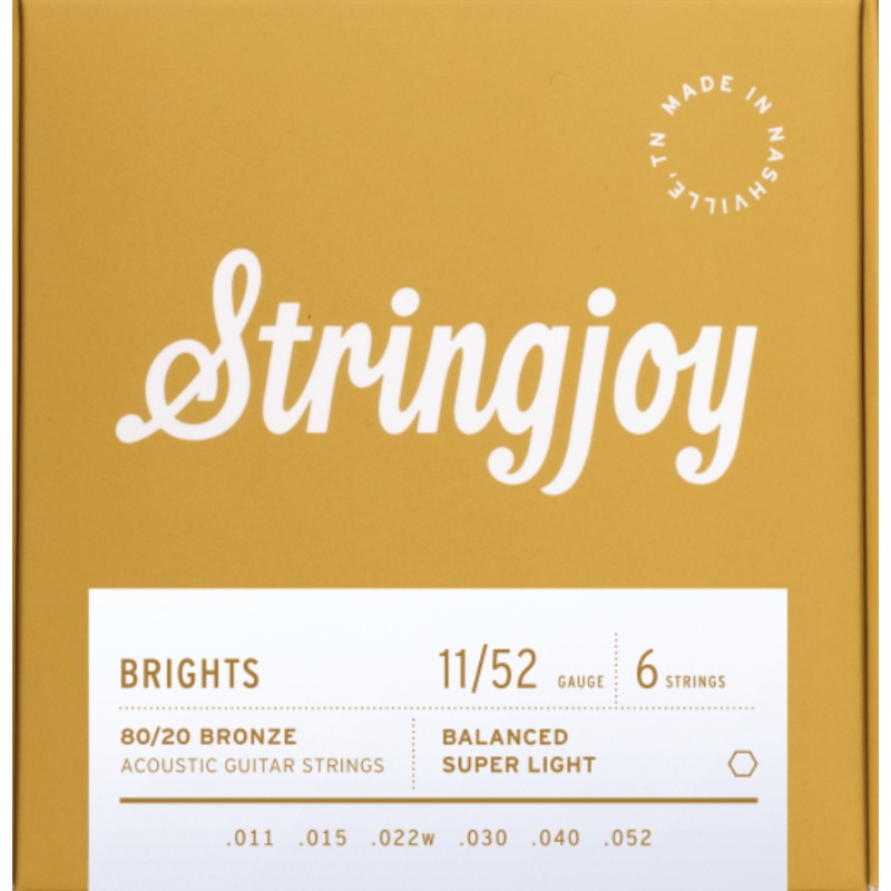 stringjoy-brights-super-light-gauge-11-52-80-20-bronze-acoustic-guitar-strings Stringjoy Brights Super Light Gauge (11-52) 80/20 Bronze Acoustic Guitar Strings
