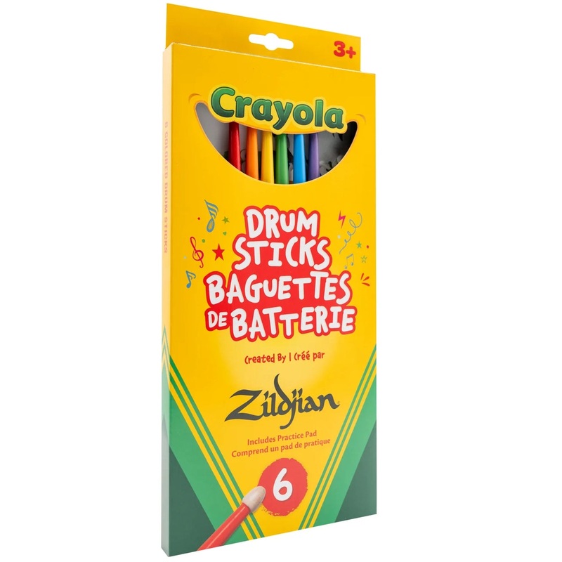 zildjian-zkids-crayola-kids-drumsticks-pack Zildjian ZKIDS Crayola Kids Drumsticks Pack