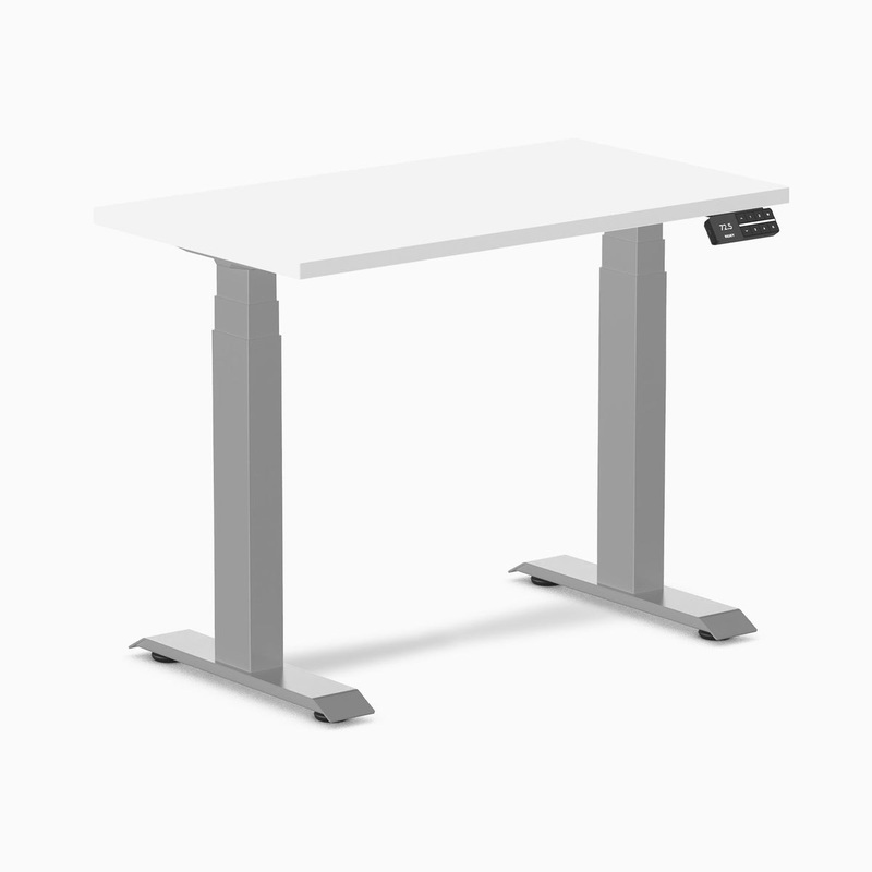 desky-dual-mini-sit-stand-desk-900x500-white-desktop-and-grey-frame Desky Dual Mini Sit Stand Desk 900x500 White Desktop and Grey Frame