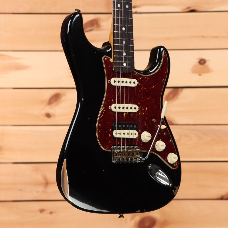 fender-custom-shop-limited-1967-stratocaster-hss-relic-aged-black Fender Custom Shop Limited 1967 Stratocaster HSS Relic - Aged Black