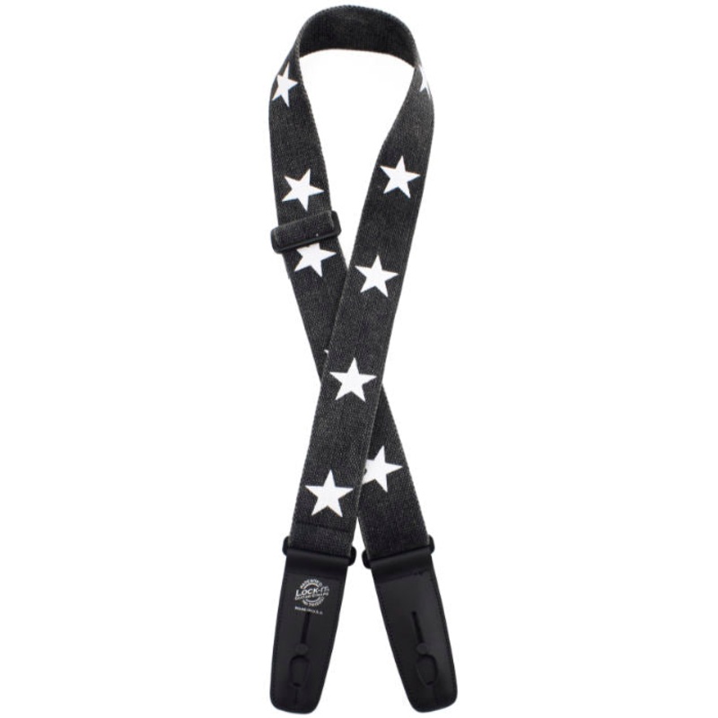 henry-heller-lis-301-d03-2-distressed-cotton-strap-black-white-stars Henry Heller LIS-301-D03 2" Distressed Cotton Strap, Black/White Stars