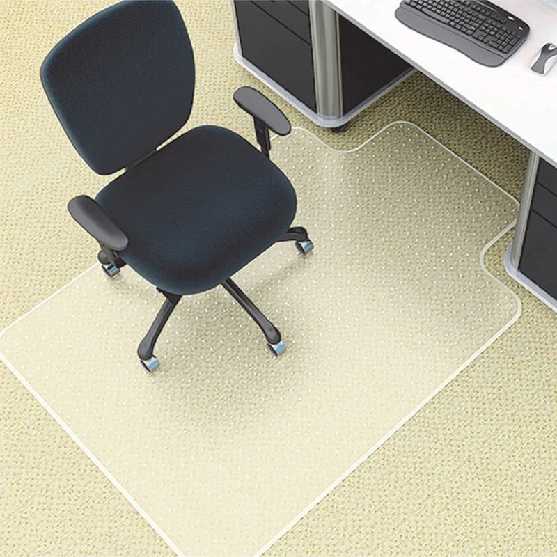 marbig-duramat-chairmat-pvc-keyhole-carpet-910x1210mm Marbig Duramat Chairmat PVC Keyhole Carpet 910x1210mm