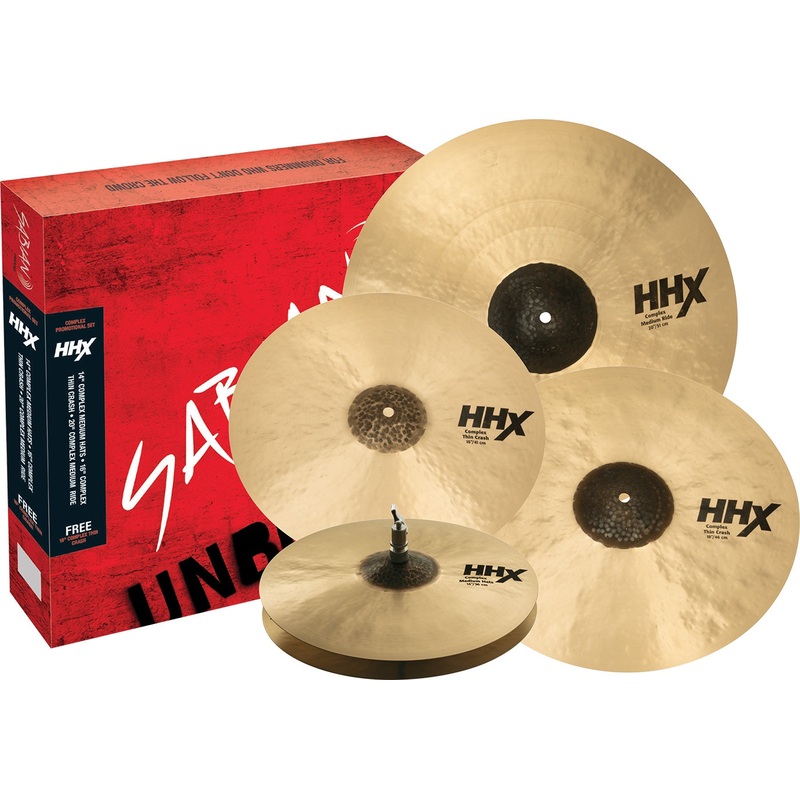 sabian-hhx-complex-promotional-cymbal-set-14-16-18-20-inch Sabian HHX Complex Promotional Cymbal Set - 14/16/18/20 inch