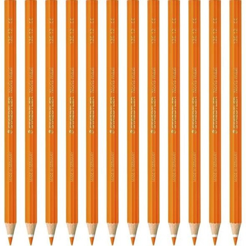 staedtler-noris-club-maxi-learner-coloured-pencils-pack-12-orange Staedtler Noris Club Maxi Learner Coloured Pencils Pack 12 (Orange)