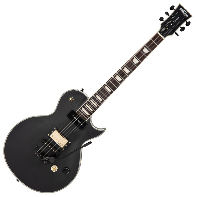 vintage-v100-proshop-custom-build-matte-black-maple-neck Vintage V100 ProShop Custom Build ~ Matte Black Maple Neck