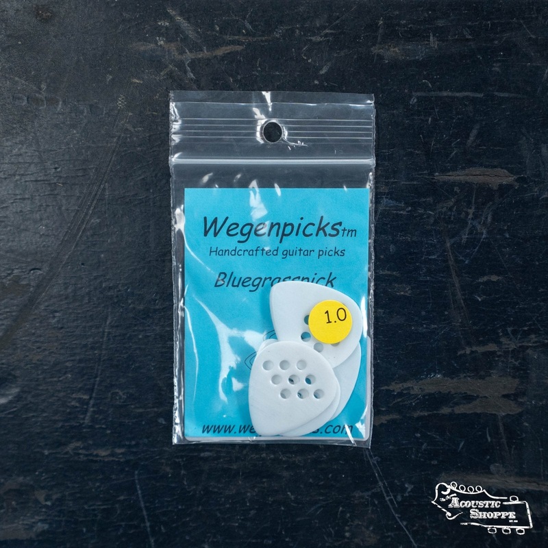 wegen-bg100-bluegrass-acoustic-guitar-pick-pack-of-4-white-1-0mm Wegen BG100 Bluegrass Acoustic Guitar Pick - Pack of 4, White, 1.0mm