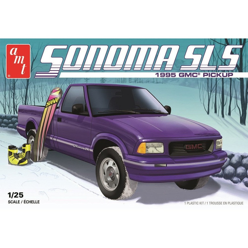 amt-1168m-1-25-1995-gmc-sonoma-pickup-plastic-model-kit AMT 1168M 1/25 1995 GMC Sonoma Pickup Plastic Model Kit