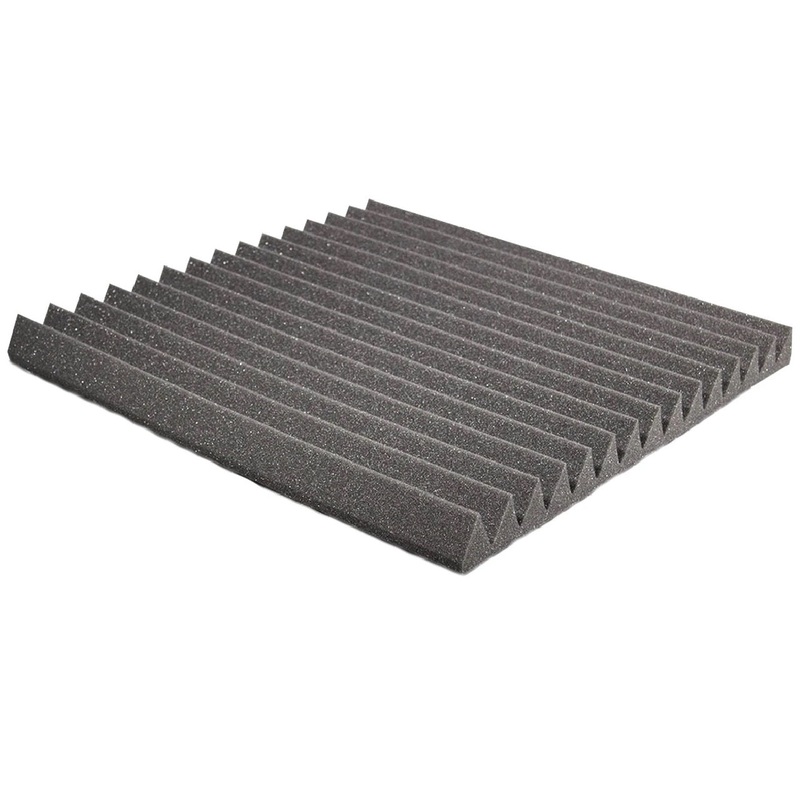 auralex-wedgecha-single-studiofoam-wedge-panel-single-2-x-24-x-24-charcoal Auralex WEDGECHA-SINGLE Studiofoam Wedge Panel Single, 2" x 24" x 24", Charcoal