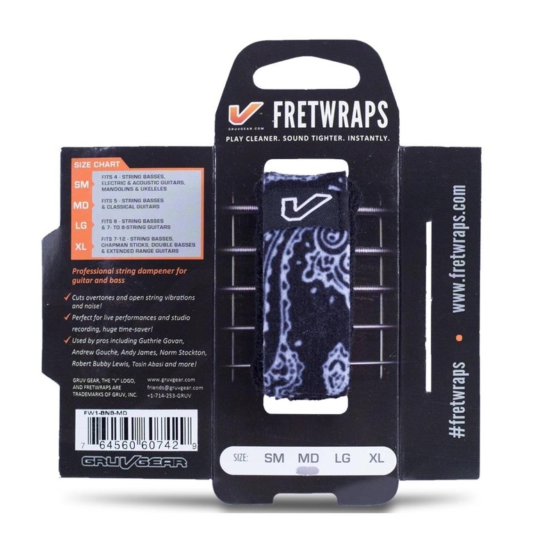 gruv-gear-fretwraps-string-muters-1-pack-black-bandana Gruv Gear FretWraps String Muters (1-Pack) Black Bandana