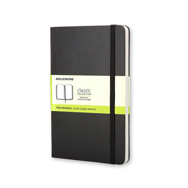 moleskine-classic-hard-cover-pocket-notebook-plain-black Moleskine Classic Hard Cover Pocket Notebook Plain (Black)
