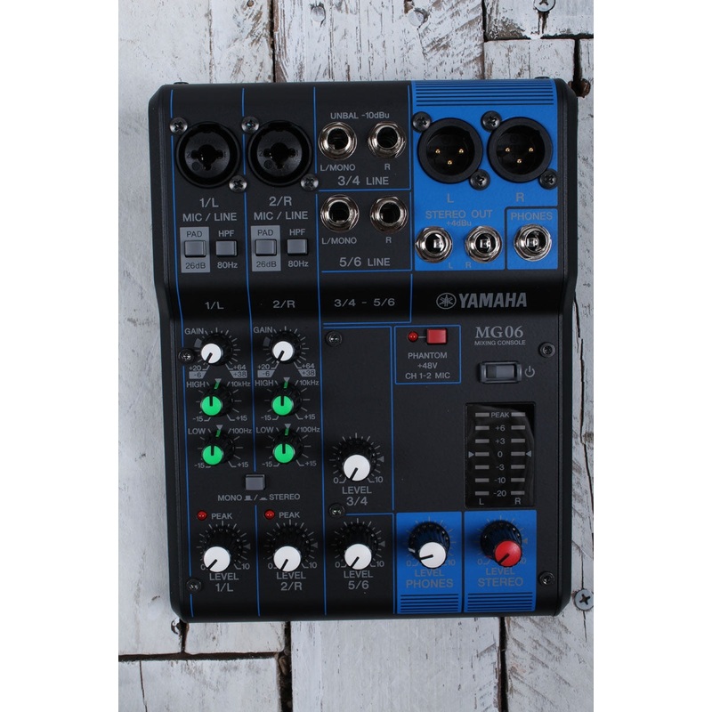 yamaha-mg06-mixer-6-channel-mixing-console-6-input-compact-stereo-mixer-mg Yamaha MG06 Mixer 6 Channel Mixing Console 6 Input Compact Stereo Mixer MG