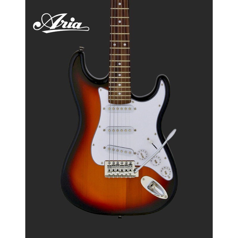 aria-stc-mini-electric-guitar-3-tone-sunburst Aria STC-Mini Electric Guitar- 3 Tone Sunburst