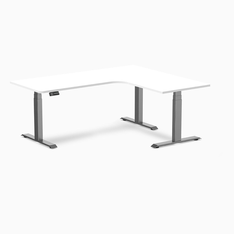 desky-l-shape-melamine-sit-stand-desk-180cm-right-return-white-top-and-space-grey-leg Desky L-Shape Melamine Sit Stand Desk 180cm - Right Return White Top and Space Grey Leg