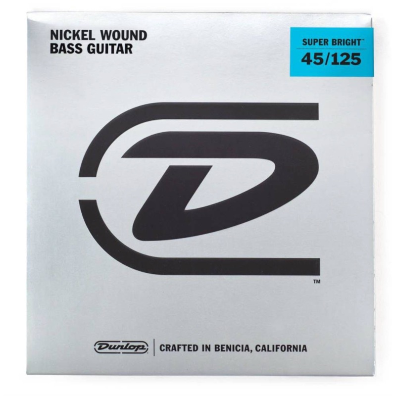 dunlop-electric-bass-guitar-strings-super-bright-nickel-wound-medium-5-string-set Dunlop Electric Bass Guitar Strings - Super Bright Nickel Wound - Medium - 5-String Set
