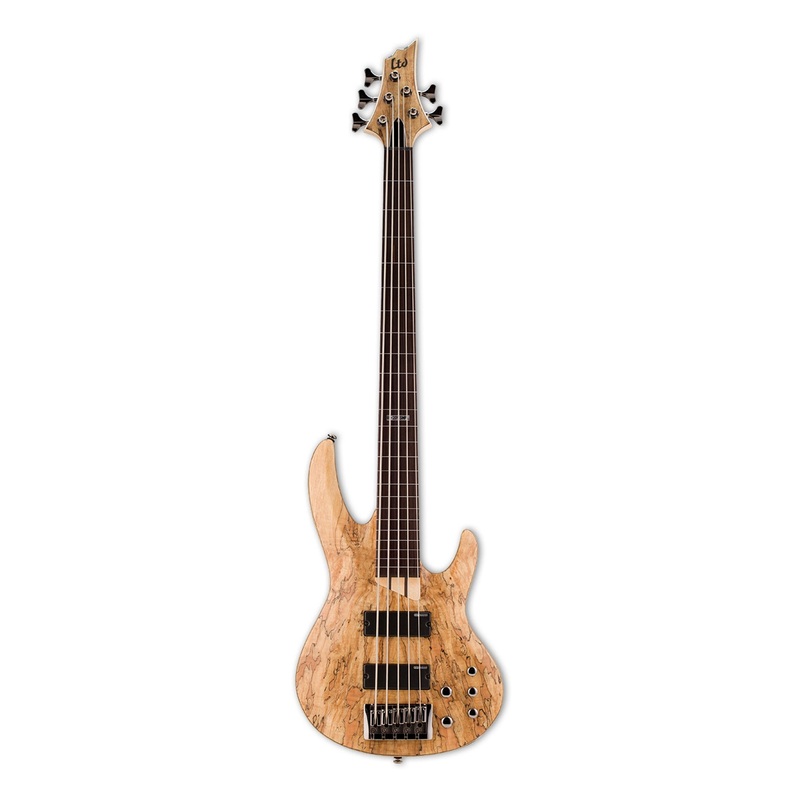 esp-ltd-b-205sm-5-string-electric-bass-spalted-maple-satin-natural ESP LTD B-205SM 5-string Electric Bass Spalted Maple Satin Natural