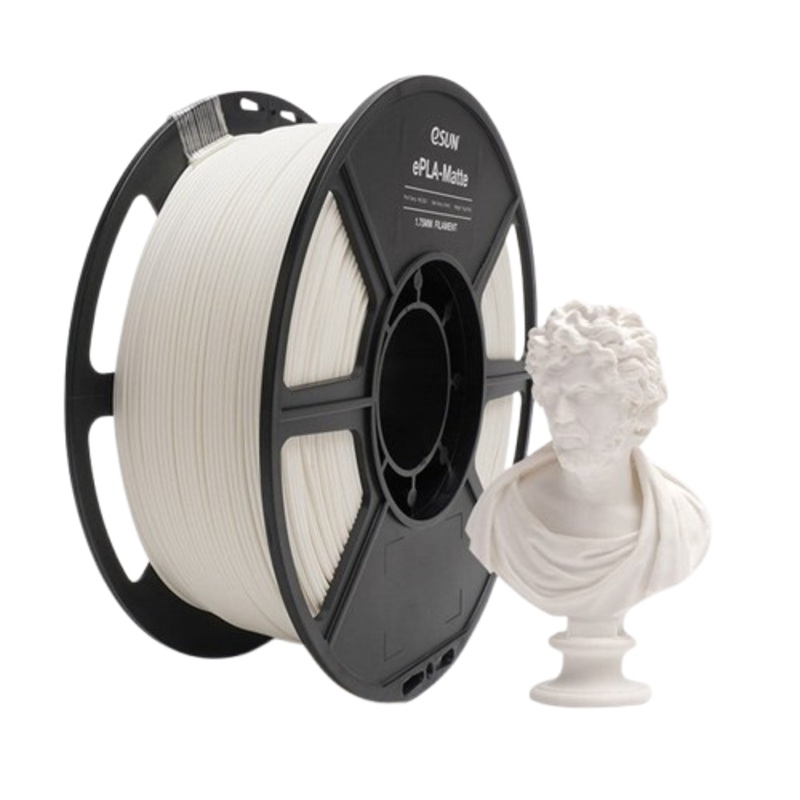 esun-matte-pla-3d-print-filament-1-75mm-1kg-milky-white eSun Matte PLA 3D Print Filament 1.75mm 1kg - Milky White