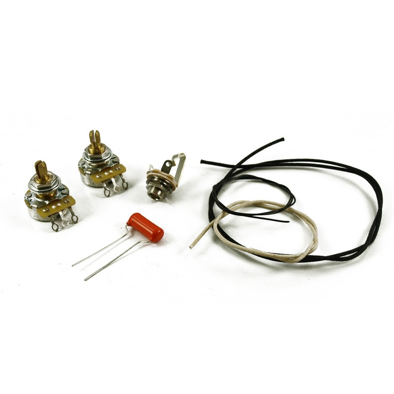 quality-p-bass-complete-wiring-kit-cts-switchcraft Quality P Bass Complete Wiring Kit, CTS, Switchcraft