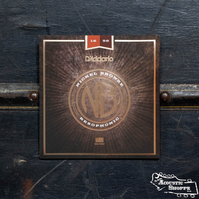 d-addario-nb1656-nickel-bronze-acoustic-guitar-strings-resophonic-16-56 D'Addario NB1656 Nickel Bronze Acoustic Guitar Strings, Resophonic, 16-56