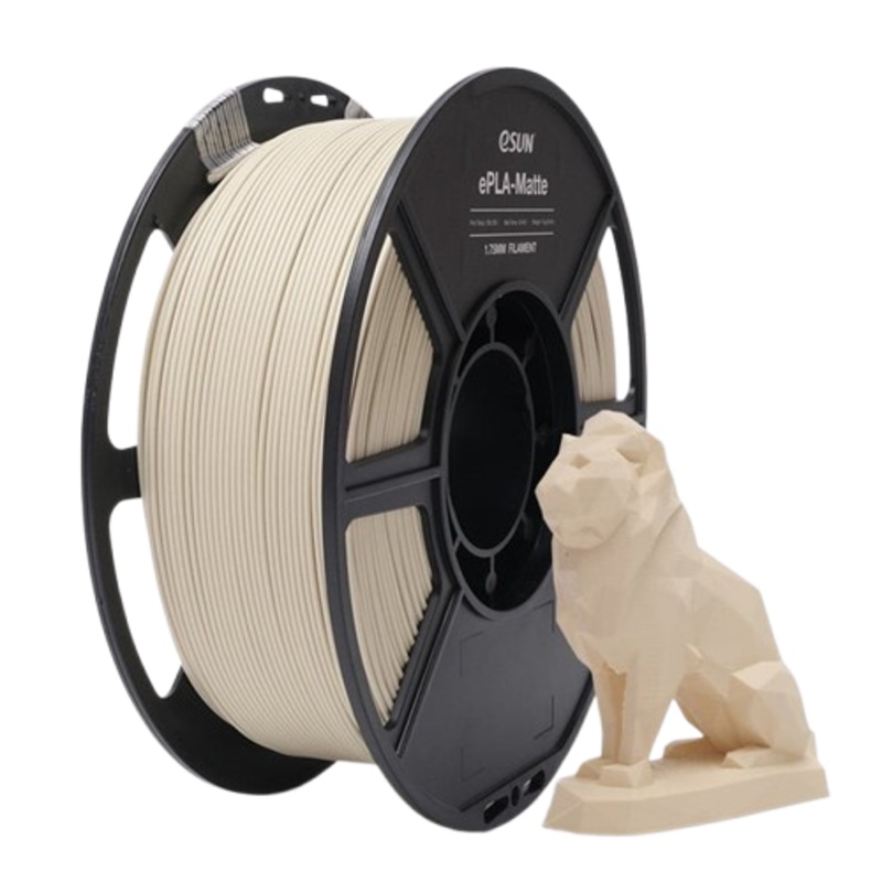 esun-matte-pla-3d-print-filament-1-75mm-1kg-light-khaki eSun Matte PLA 3D Print Filament 1.75mm 1kg - Light Khaki