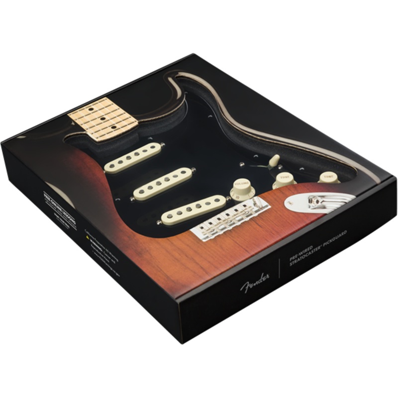 fender-usa-pre-wired-loaded-strat-pickguard-custom-shop-custom-69-sss-black Fender USA Pre-Wired Loaded Strat Pickguard Custom Shop Custom '69 SSS Black