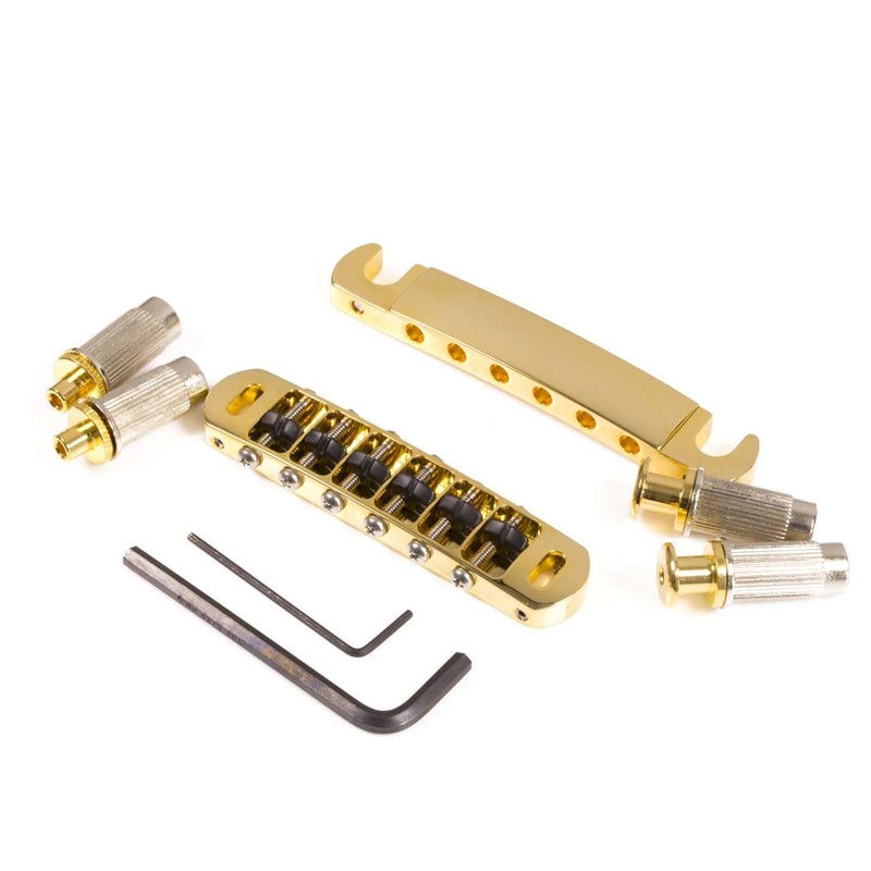 genuine-hipshot-tone-a-matic-bridge-and-tailpiece-gold-4tm060g Genuine Hipshot Tone-A-Matic Bridge and Tailpiece Gold 4TM060G