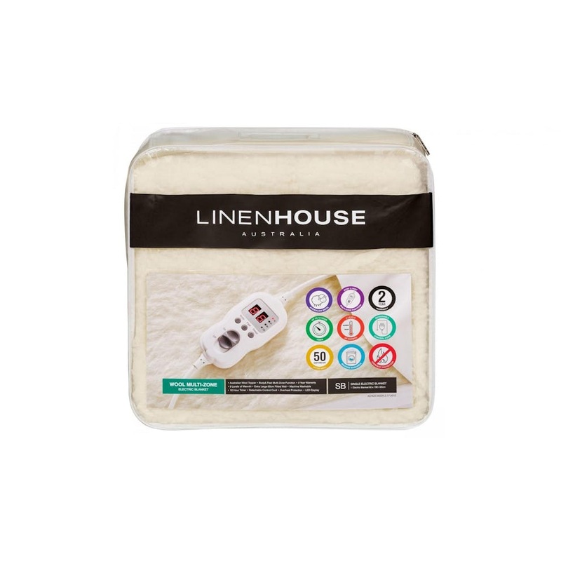 linen-house-woolen-electric-blanket-cream Linen House Woolen Electric Blanket (Cream)