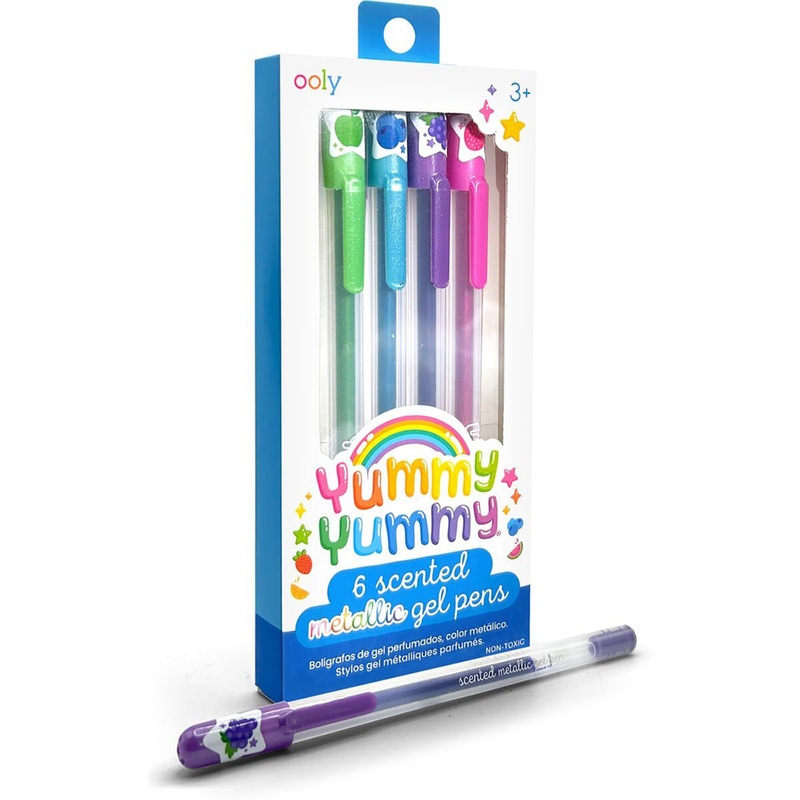 ooly-yummy-yummy-metallic-gel-pens-writing-stationery-3y-6-pack Ooly Yummy Yummy Metallic Gel Pens Writing Stationery 3y+ (6-Pack)
