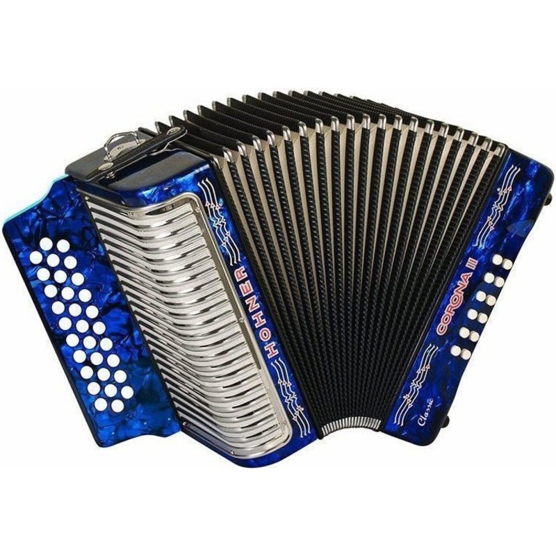hohner-button-accordion-corona-ii-classic-gcf-pearl-dark-blue Hohner Button Accordion Corona II Classic GCF Pearl Dark Blue