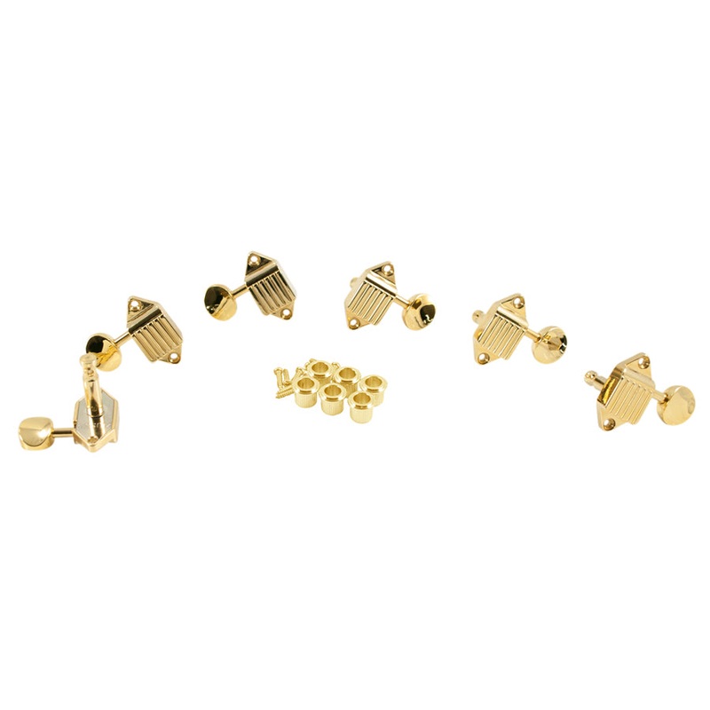 kluson-waffleback-3-3-oval-metal-button-gold-kvdw-3-go Kluson Waffleback 3+3, Oval Metal Button, Gold KVDW-3-GO
