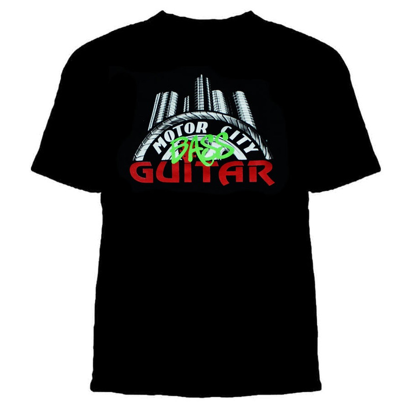 motor-city-guitar-bass-logo-t-shirt-sm Motor City Guitar Bass Logo T-Shirt SM