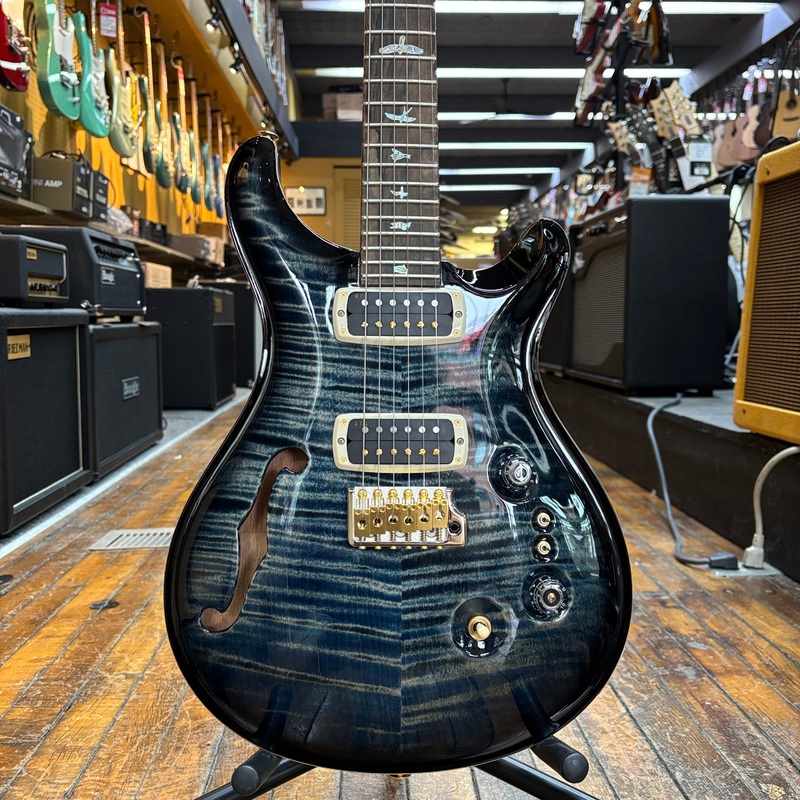 paul-reed-smith-40th-anniversary-custom-24-08-semi-hollow-electric-guitar-faded-whale-blue-smokeburst-w-hard-case Paul Reed Smith 40th Anniversary Custom 24-08 Semi-Hollow Electric Guitar Faded Whale Blue Smokeburst w/Hard Case