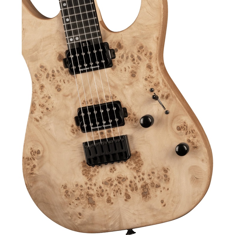 charvel-pro-mod-dk24-hh-ht-e-mahogany-poplar-burl-w-seymour-duncan-pickups-desert-sand Charvel Pro-Mod DK24 HH HT E Mahogany Poplar Burl w/ Seymour Duncan Pickups - Desert Sand