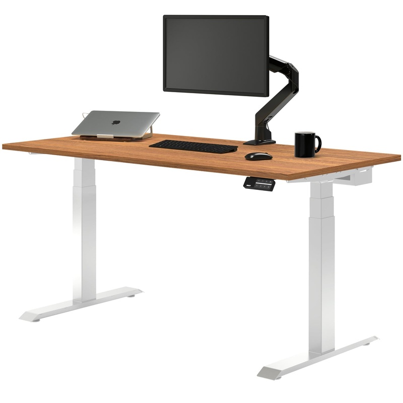 desky-dual-melamine-sit-stand-desk-180cm-prime-oak-desktop-and-white-frame Desky Dual Melamine Sit Stand Desk 180cm Prime Oak Desktop and White Frame