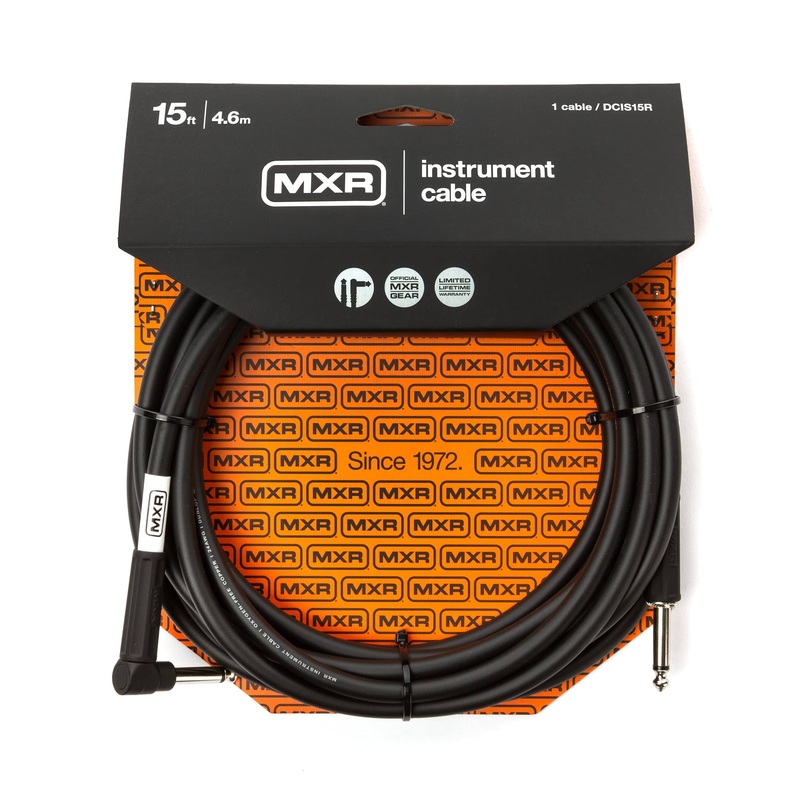 dunlop-dcis15r-mxr-standard-instrument-cable-15-straight-to-right-angled Dunlop DCIS15R MXR Standard Instrument Cable 15 Straight to Right Angled