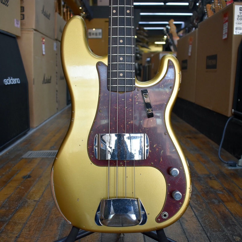 fender-custom-shop-limited-edition-1962-relic-precision-bass-aged-aztec-gold-w-hard-case Fender Custom Shop Limited Edition 1962 Relic Precision Bass Aged Aztec Gold w/Hard Case