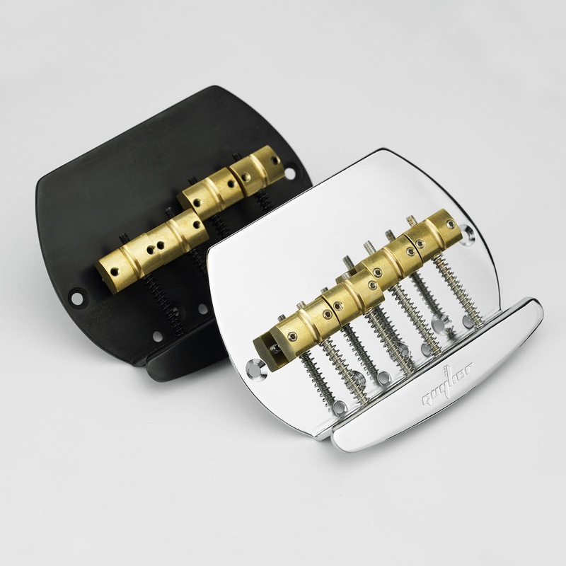 guyker-gb1007-4-string-bass-bridge-with-brass-saddles-for-bass-guitar-chrome Guyker GB1007 4-String Bass Bridge with Brass Saddles for Bass Guitar Chrome