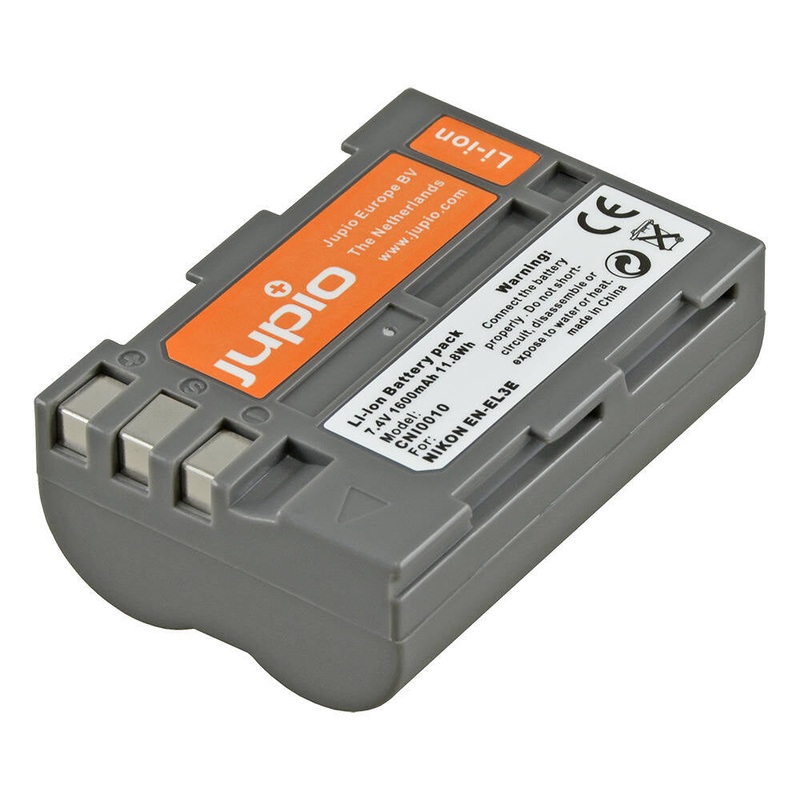 jupio-li-ion-7-4v-1600mah-rechargeable-battery-for-nikon-en-el3e-camera Jupio Li-Ion 7.4V 1600mAh Rechargeable Battery For Nikon EN-EL3E Camera