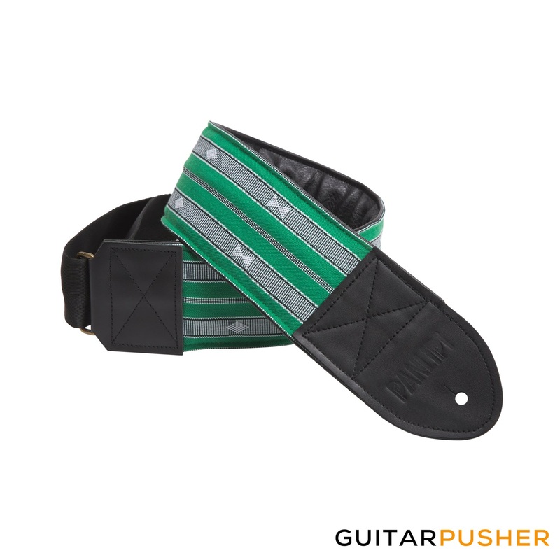 panlipi-sagada-loom-weave-audrey-basssag13-3-bass-guitar-strap-green Panlipi Sagada Loom Weave Audrey BASSSAG13 3" Bass Guitar Strap - Green