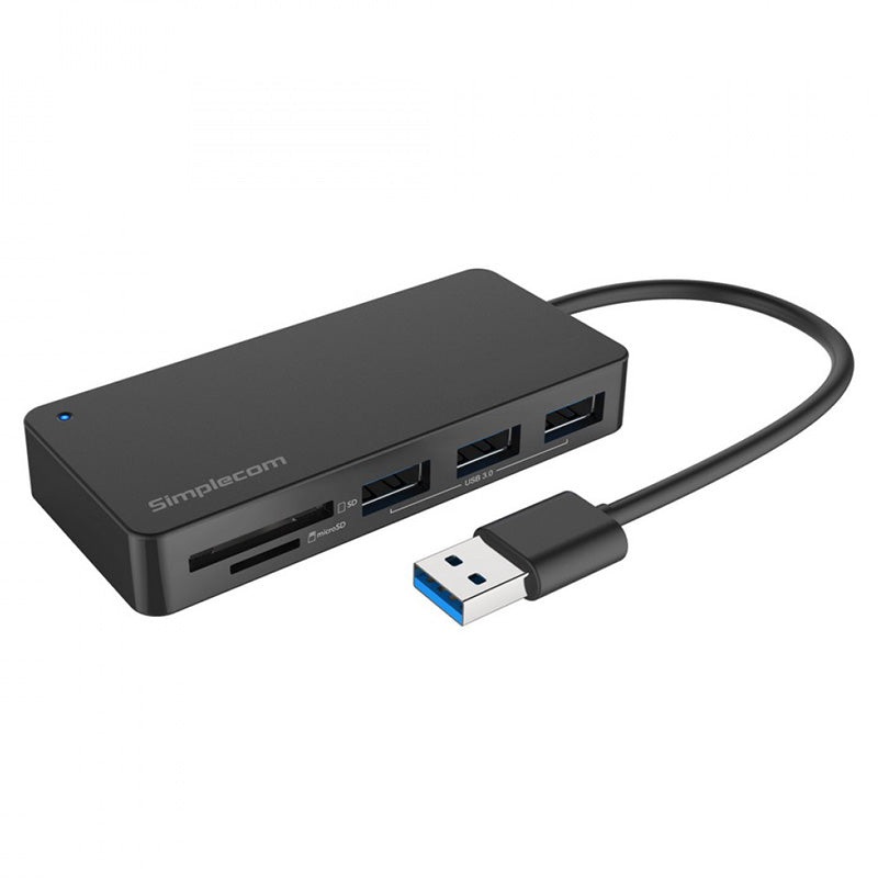 simplecom-3-port-usb-3-0-hub-with-dual-slot-sd-microsd-card-reader-ch368 Simplecom 3 Port USB 3.0 Hub with Dual Slot SD MicroSD Card Reader (CH368)