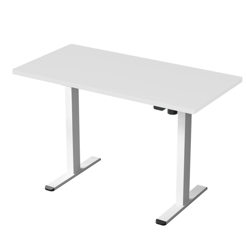 artiss-standing-desk-motorised-sit-stand-desks-white-140cm Artiss Standing Desk Motorised Sit Stand Desks White 140CM
