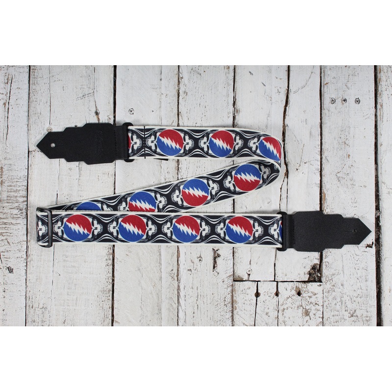 d-angelico-limited-edition-grateful-dead-skulls-guitar-strap D'Angelico Limited Edition Grateful Dead Skulls Guitar Strap