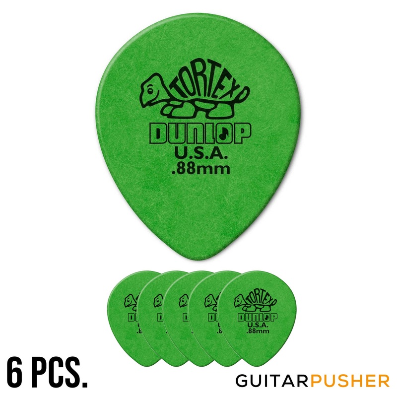 dunlop-tortex-tear-drop-guitar-pick-413r-0-88mm-green Dunlop Tortex Tear Drop Guitar Pick 413R - 0.88mm Green
