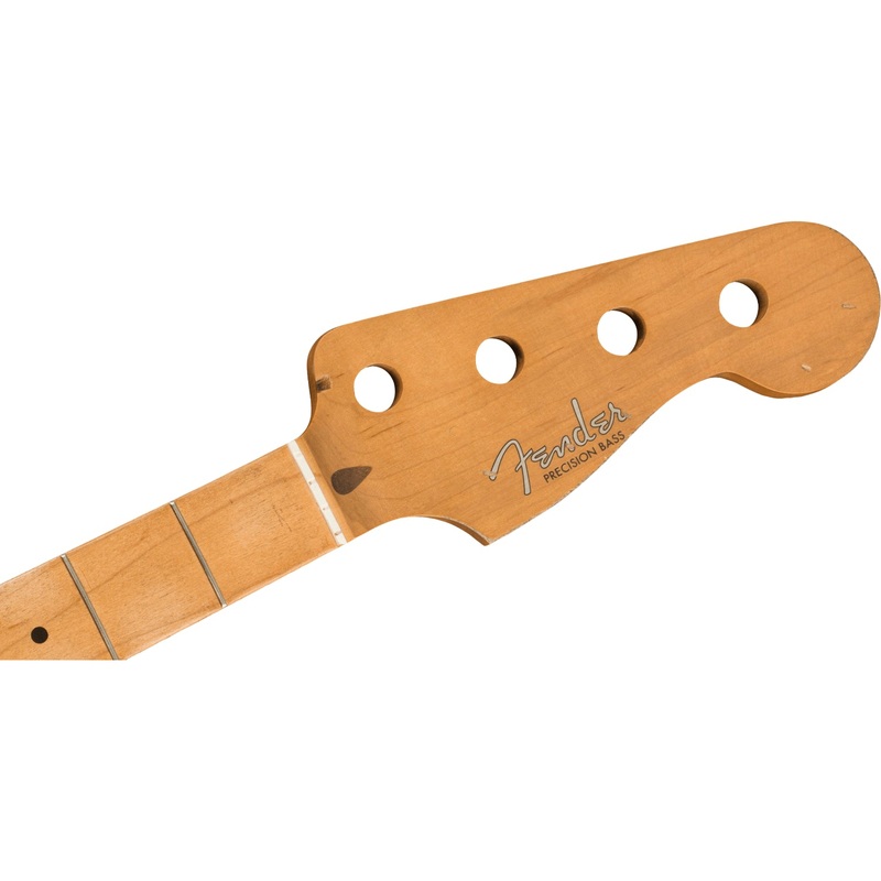 genuine-fender-road-worn-50s-precision-bass-neck-maple-c-shape Genuine Fender Road Worn 50s Precision Bass Neck, Maple, C Shape