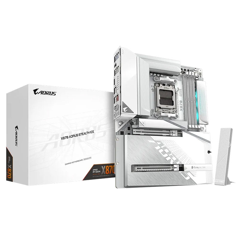 gigabyte-x870-aorus-stealth-ice-am5-atx Gigabyte X870 Aorus Stealth Ice AM5 ATX