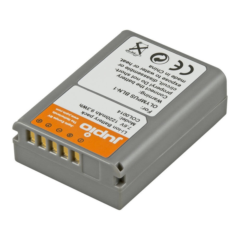 jupio-li-ion-7-6v-1220mah-rechargeable-battery-for-olympus-bln-1-camera Jupio Li-Ion 7.6V 1220mAh Rechargeable Battery For Olympus BLN-1 Camera