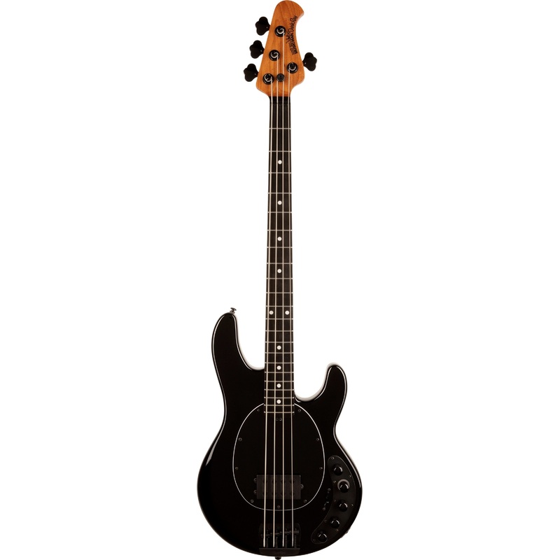 music-man-usa-stingray-darkray-bass-obsidian-black-roasted-maple-ebony Music Man USA Stingray DarkRay Bass Obsidian Black, Roasted Maple/Ebony