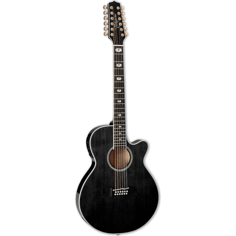 takamine-tsp158c-12-sbl-12-string-thinline-acoustic-electric-guitar-see-thru-black Takamine TSP158C-12 SBL 12-String Thinline Acoustic-Electric Guitar - See Thru Black